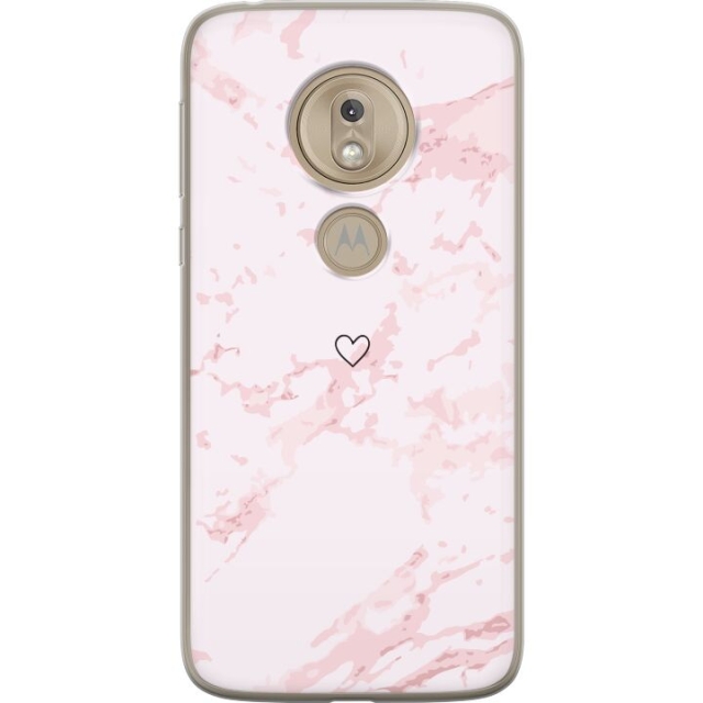 Mobile case for Motorola Moto G7 Play with Pink Heart design