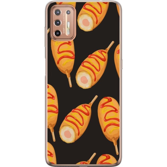 Mobile case for Motorola Moto G9 Plus with Chicken drumstick design