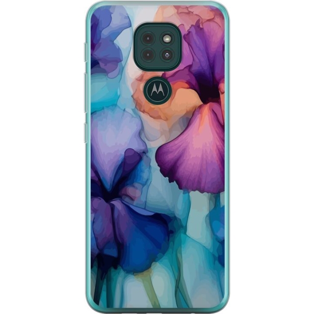 Mobile case for Motorola Moto G9 Play with Magical flowers design