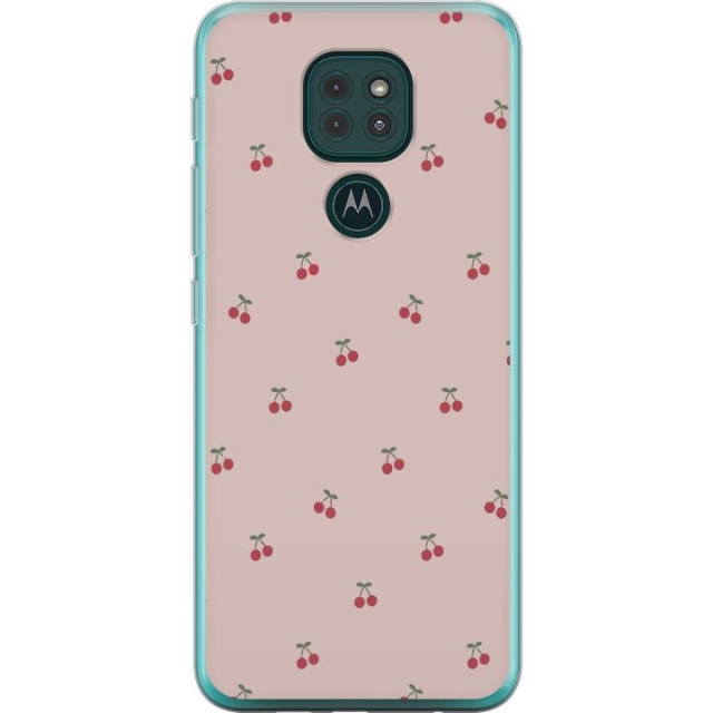 Mobile case for Motorola Moto G9 Play with Cherry design