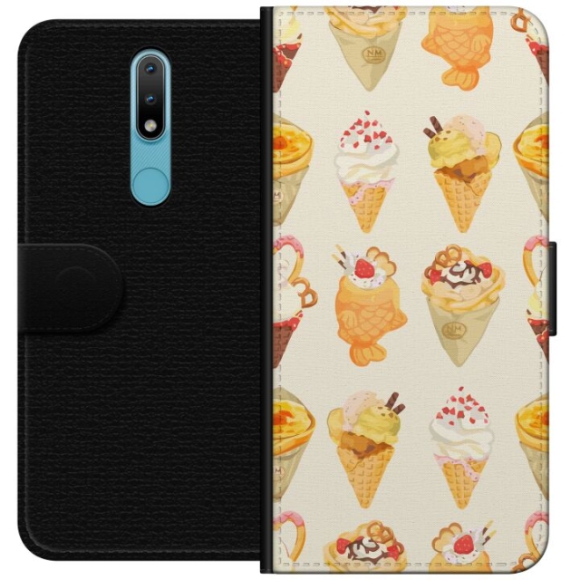 Wallet case for Nokia 2.4 with Glassy design