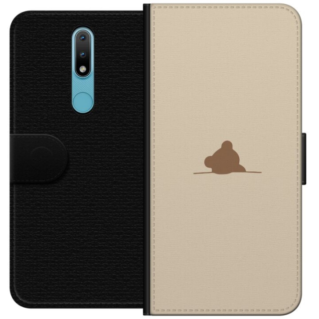 Wallet case for Nokia 2.4 with Nalle design