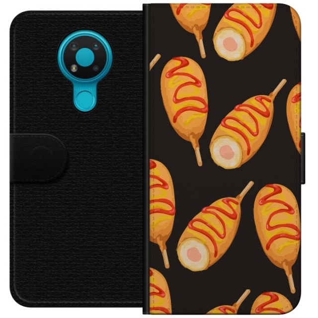 Wallet case for Nokia 3.4 with Chicken drumstick design