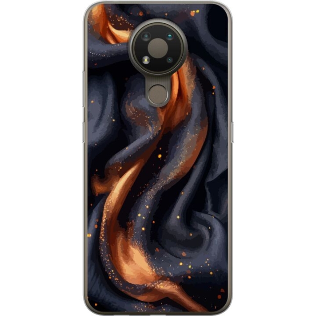 Mobile case for Nokia 3.4 with Fiery silk design