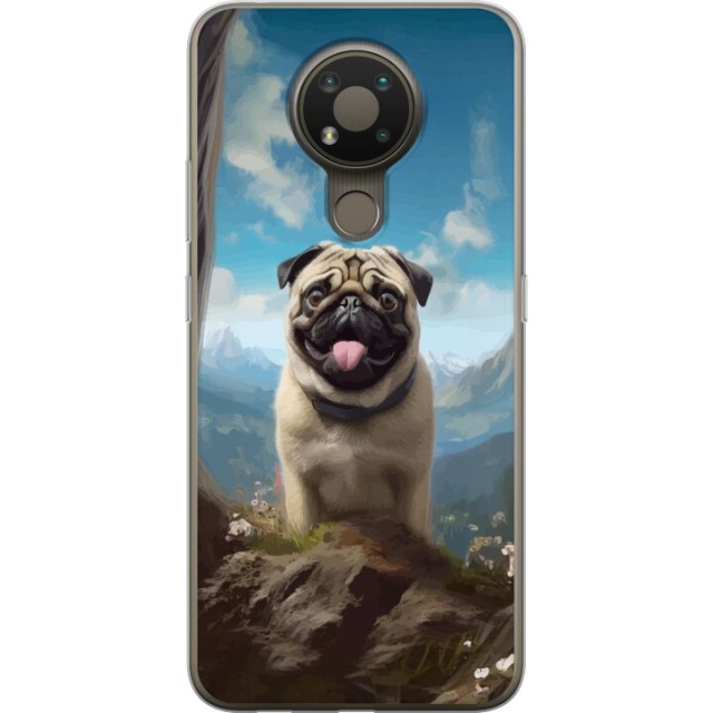 Mobile case for Nokia 3.4 with Happy Dog design
