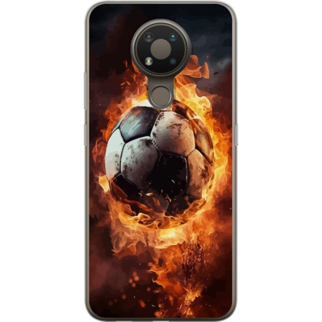 Mobile case for Nokia 3.4 with Football design