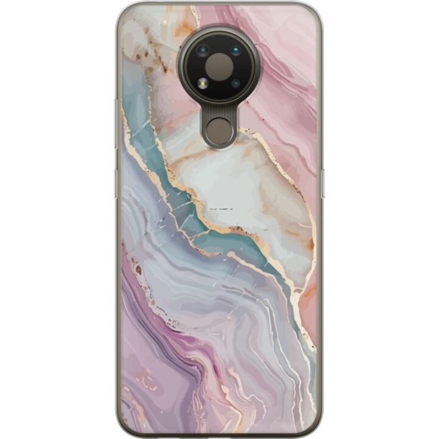 Mobile case for Nokia 3.4 with Marble design