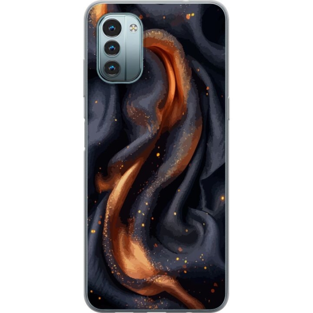 Mobile case for Nokia G11 with Fiery silk design