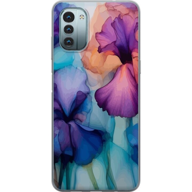Mobile case for Nokia G11 with Magical flowers design