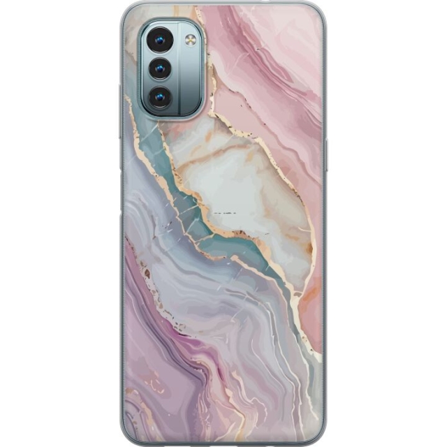 Mobile case for Nokia G11 with Marble design