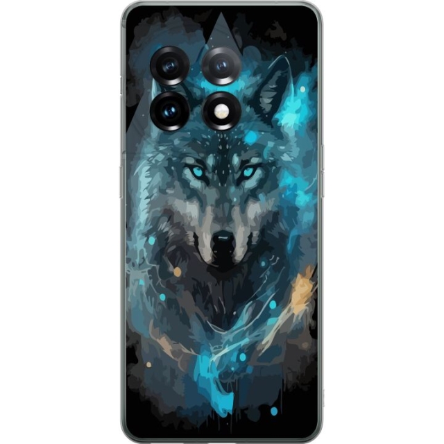 Mobile case for OnePlus 11 with Wolf design