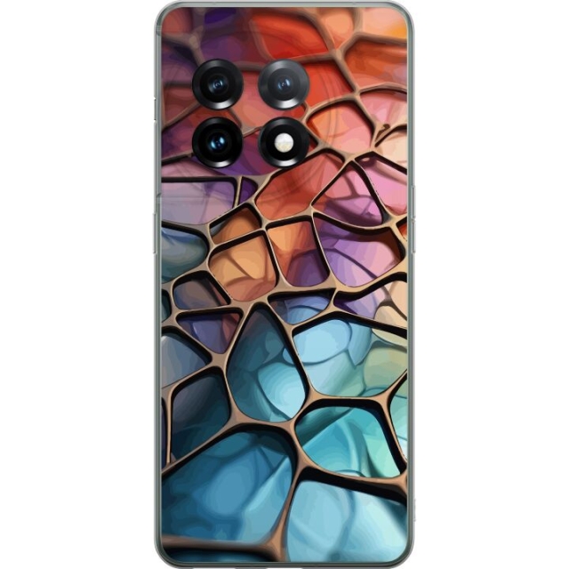 Mobile case for OnePlus 11 with Metallic pattern design