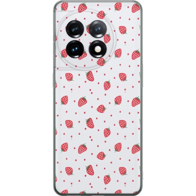 Mobile case for OnePlus 11 with Strawberries design