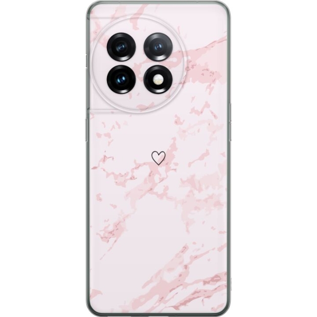 Mobile case for OnePlus 11 with Pink Heart design