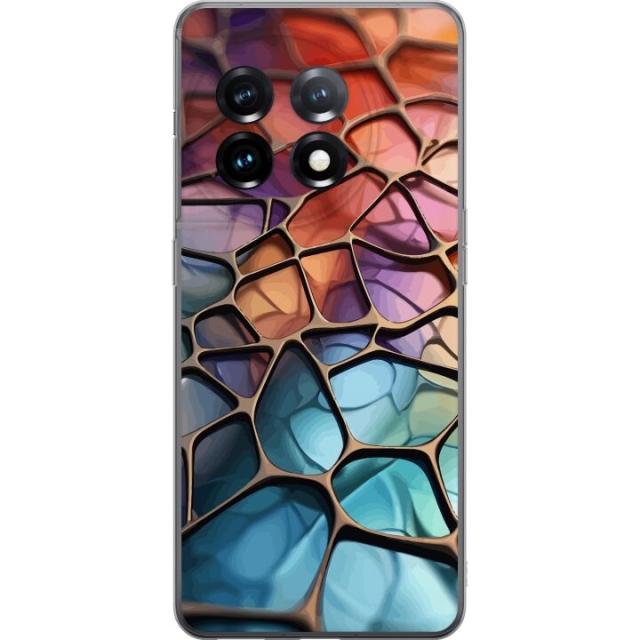Mobile case for OnePlus 11R with Metallic pattern design