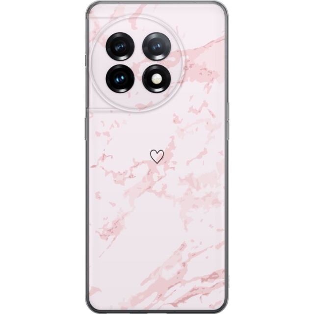 Mobile case for OnePlus 11R with Pink Heart design