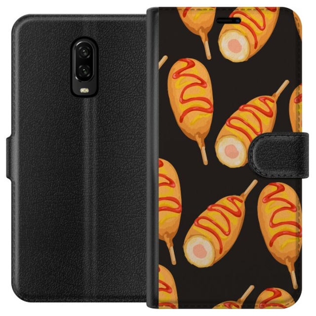 Wallet case for OnePlus 6T with Chicken drumstick design