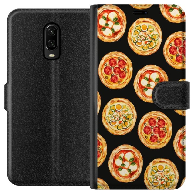 Wallet case for OnePlus 6T with Pizza design