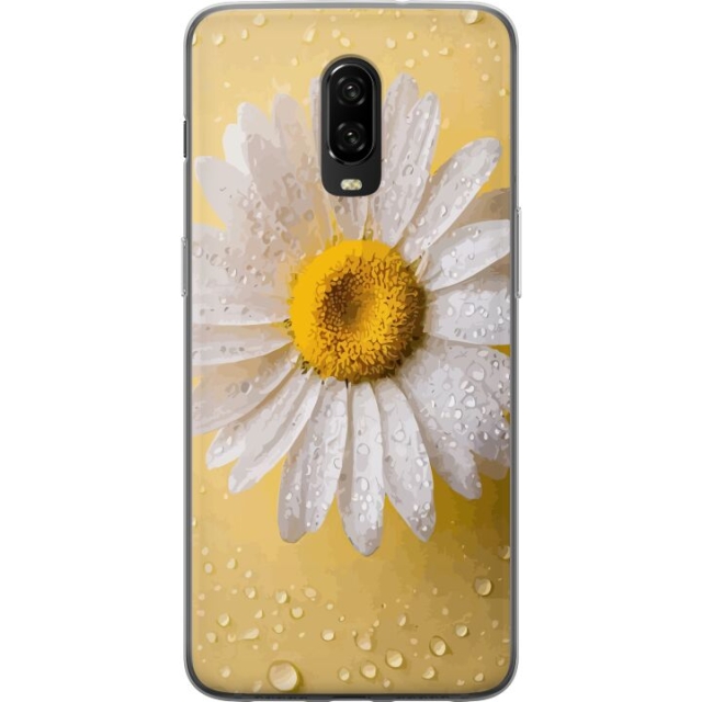 Mobile case for OnePlus 6T with Porslinsblomma design