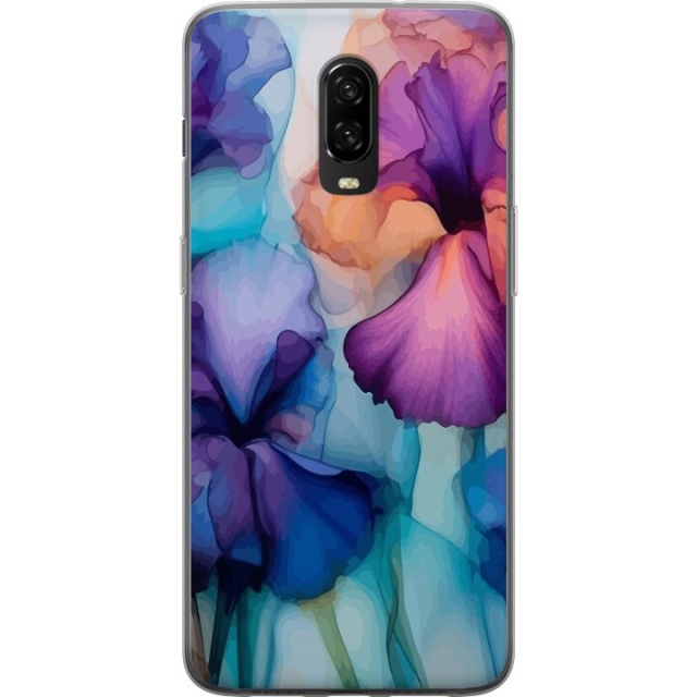 Mobile case for OnePlus 6T with Magical flowers design