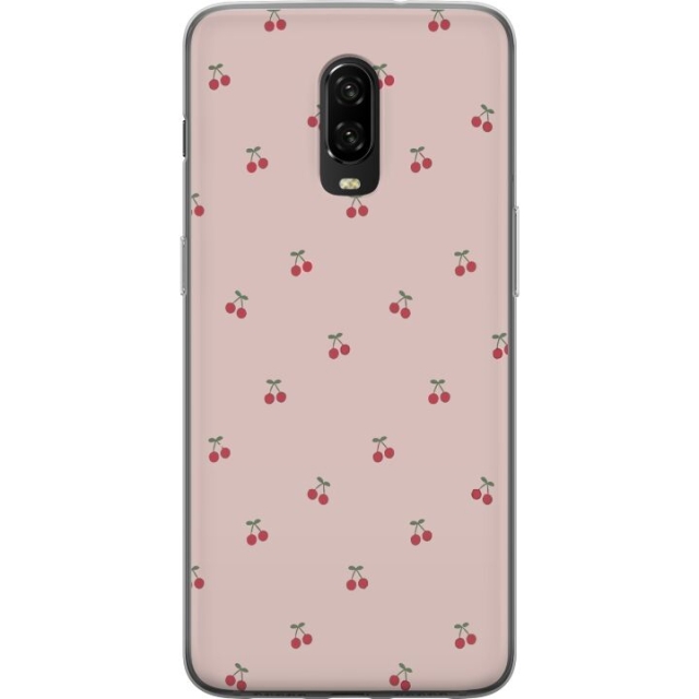 Mobile case for OnePlus 6T with Cherry design