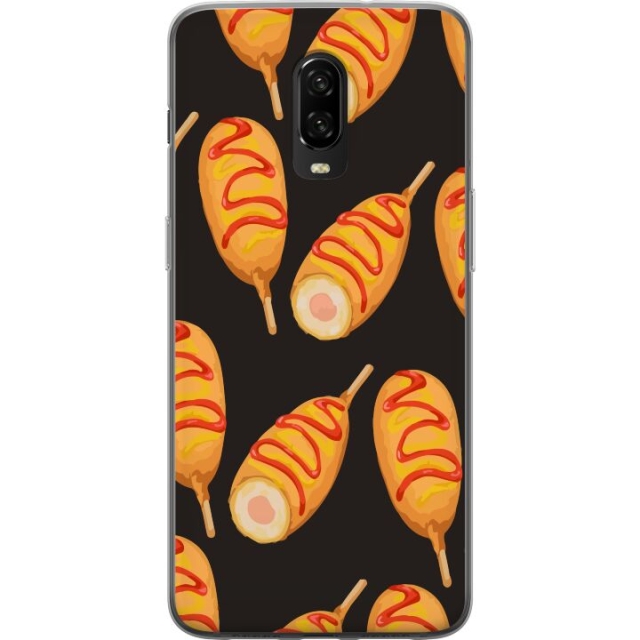 Mobile case for OnePlus 6T with Chicken drumstick design