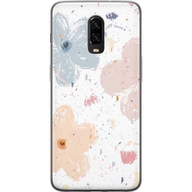 Mobile case for OnePlus 6T with Flowers design