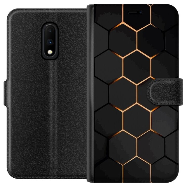 Wallet case for OnePlus 7 with Luxurious Pattern design