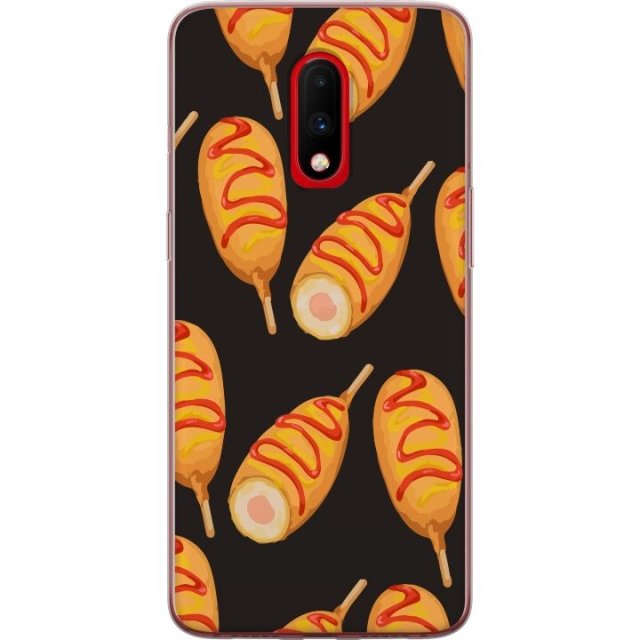 Mobile case for OnePlus 7 with Chicken drumstick design