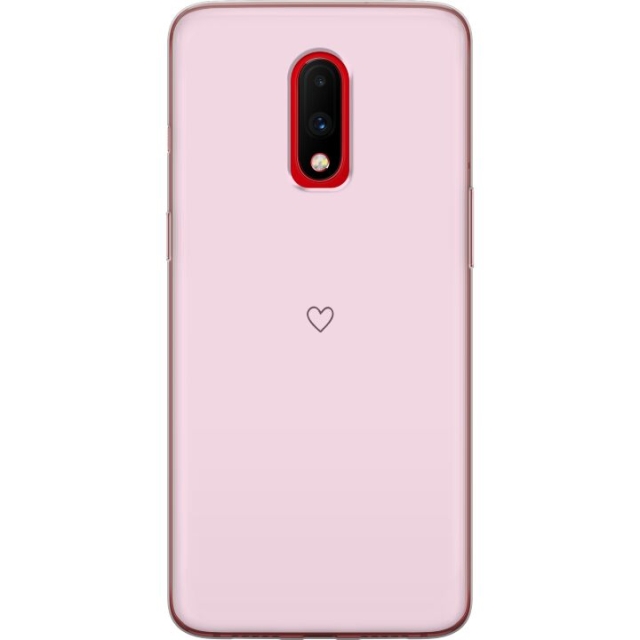 Mobile case for OnePlus 7 with Heart design