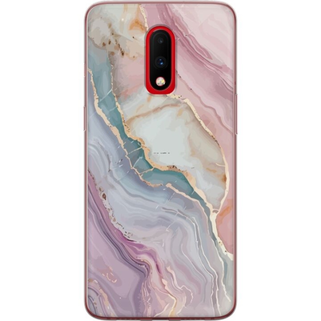Mobile case for OnePlus 7 with Marble design