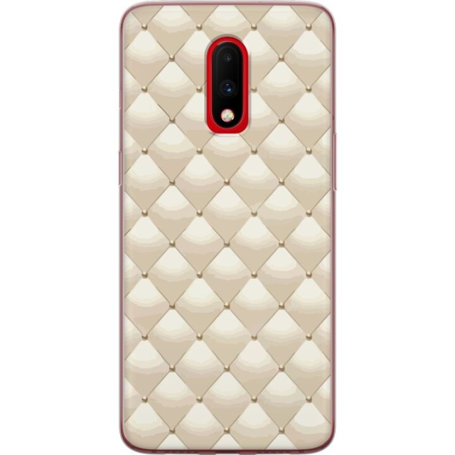 Mobile case for OnePlus 7 with Gold shine design