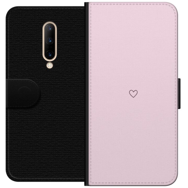 Wallet case for OnePlus 7 Pro with Heart design