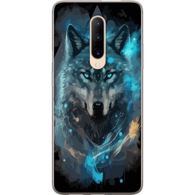 Mobile case for OnePlus 7 Pro with Wolf design