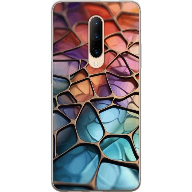 Mobile case for OnePlus 7 Pro with Metallic pattern design
