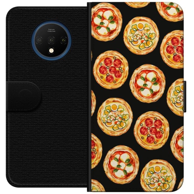 Wallet case for OnePlus 7T with Pizza design
