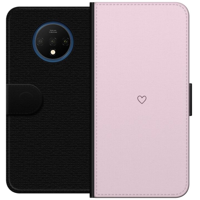 Wallet case for OnePlus 7T with Heart design