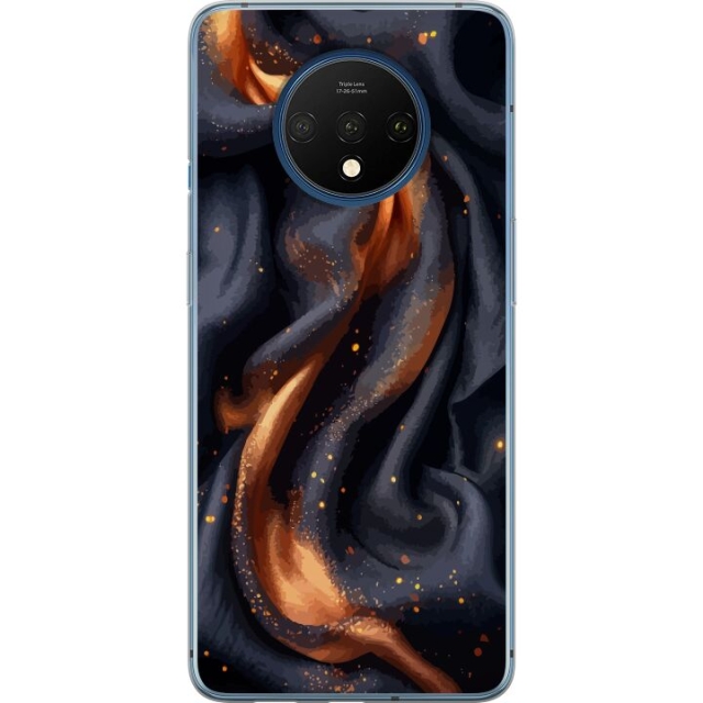 Mobile case for OnePlus 7T with Fiery silk design