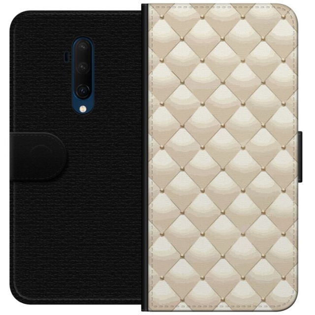 Wallet case for OnePlus 7T Pro with Gold shine design