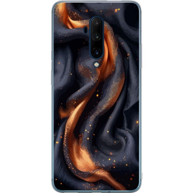 Mobile case for OnePlus 7T Pro with Fiery silk design