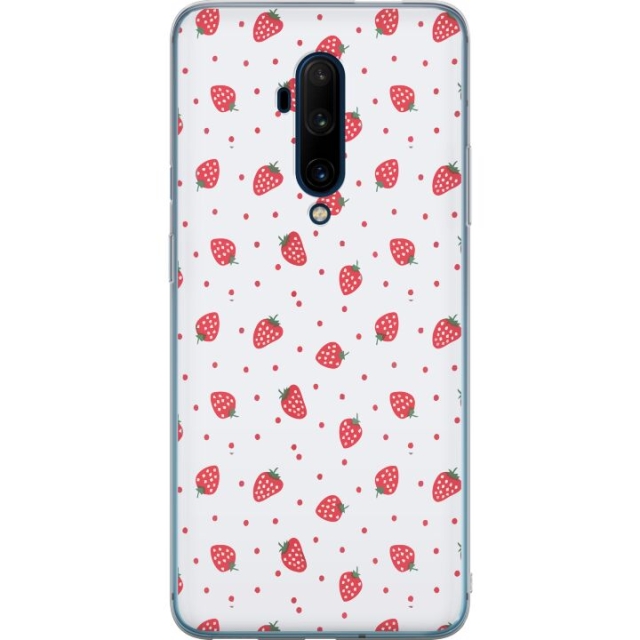 Mobile case for OnePlus 7T Pro with Strawberries design