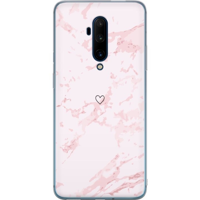 Mobile case for OnePlus 7T Pro with Pink Heart design
