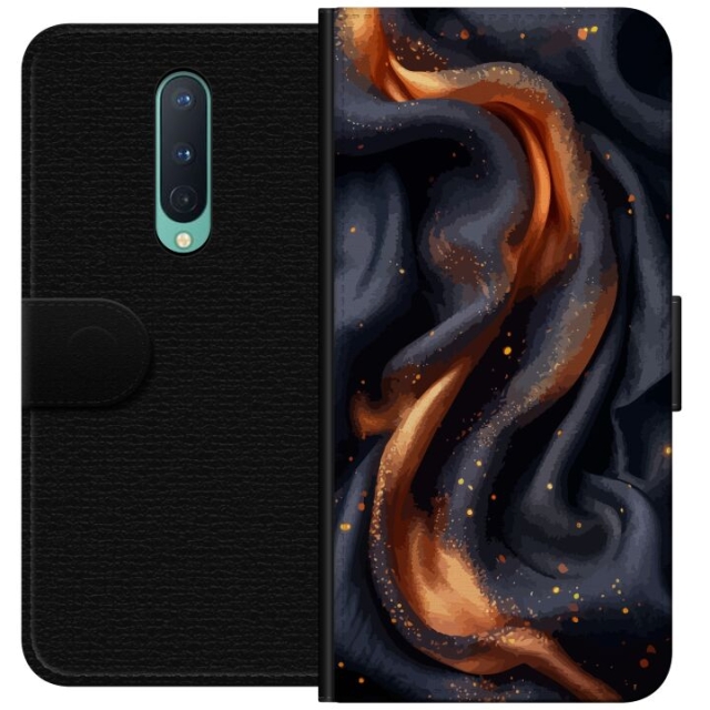 Wallet case for OnePlus 8 with Fiery silk design