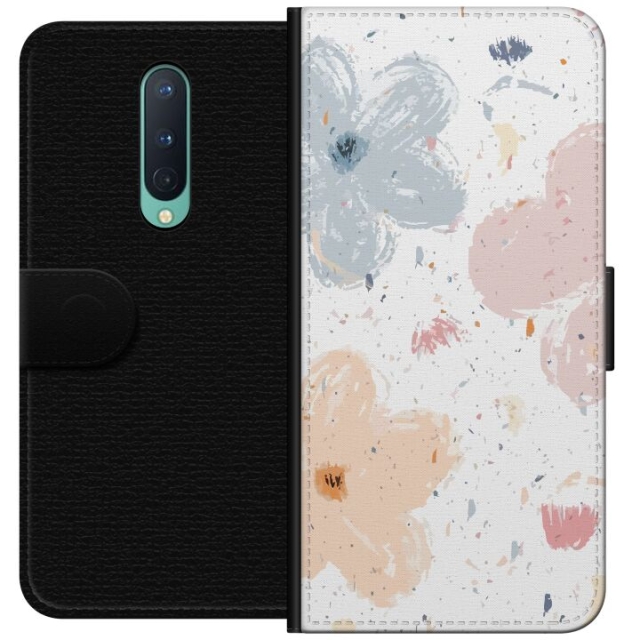 Wallet case for OnePlus 8 with Flowers design