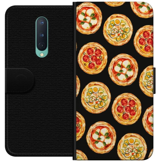 Wallet case for OnePlus 8 with Pizza design