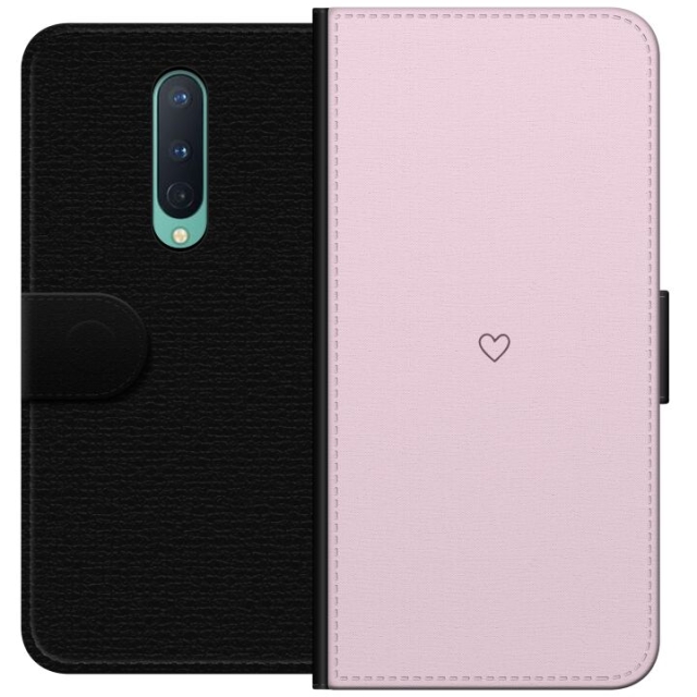 Wallet case for OnePlus 8 with Heart design