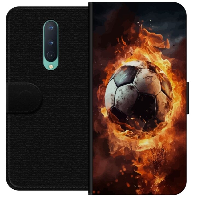 Wallet case for OnePlus 8 with Football design
