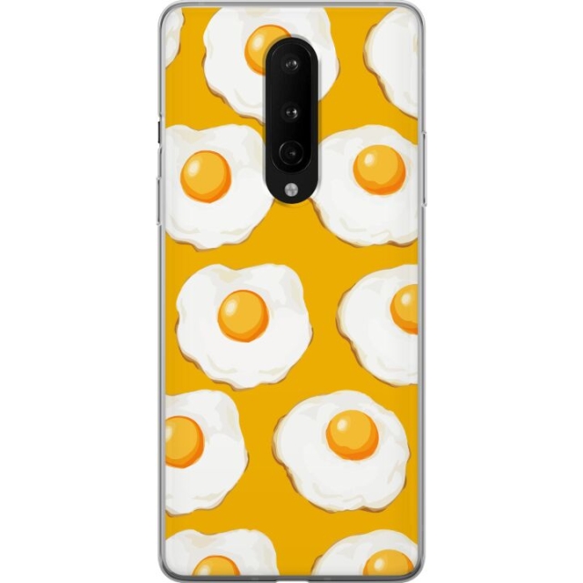 Mobile case for OnePlus 8 with Fried egg design
