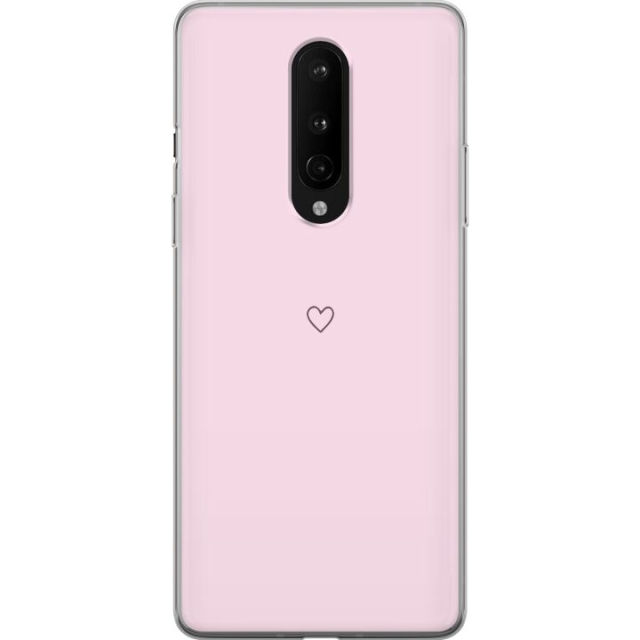 Mobile case for OnePlus 8 with Heart design