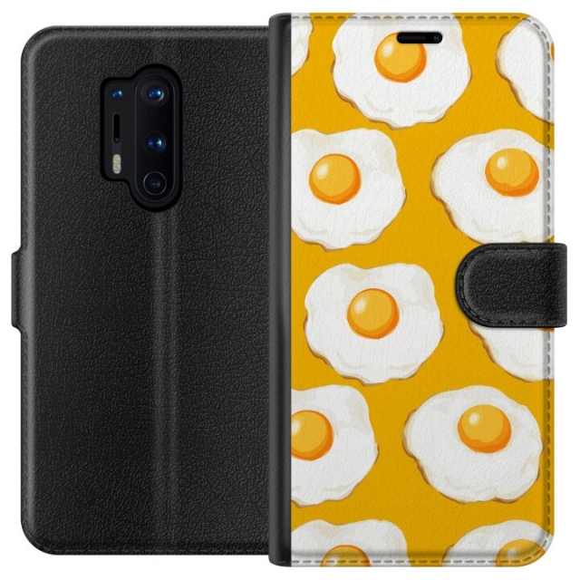 Wallet case for OnePlus 8 Pro with Fried egg design